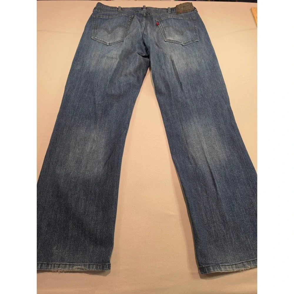Levis 559 Relaxed Straight Jeans Mens 38x32‎ Medium Wash Blue Denim Pants 1075
